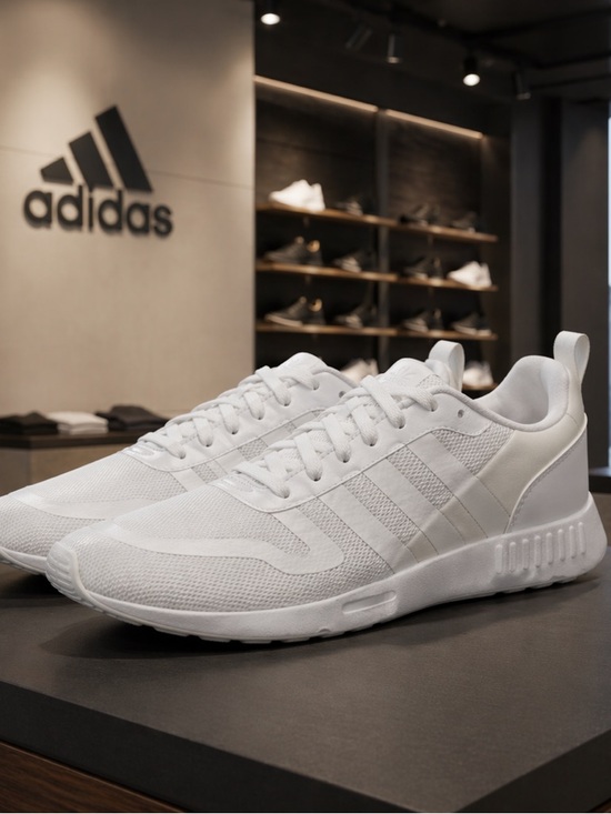 adidas Shoes - adidas White Mesh Casual Trainers Sneakers